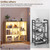 Adjustable LED Bookshelf with 3 Tiers and Motion Sensor - Natural Wood