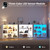 LED Bookcase with 3 Tiers, Motion Sensor and USB Charging - White