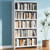 69" White Bookshelf, 5 Tier Tall Bookcase with Bookend, Large Metal Book Shelf Display Storage Shelves for Bedroom Living Room Office