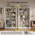 Metal White Bookshelf, 69" Tall Bookshelf with Adjustable Shelves, 5 Shelf Bookcase, Large Bookshelves and Bookcases, Book Shelf Organizer for Home Office, Library, Bedroom, Living Room