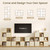 8 Cube Storage Organizer - Solid Wood Bookshelf with 4 Storage Bins, Cube Shelf with 2 Removable Back Panels, Vertical or Horizontal Bookcase, Open Book Shelf for Bedroom, Living Room, Office