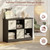 6 Cube Storage Organizer with 3 Fabric Drawers and Removable Shelves — Modular Cube Bookshelf for Bedroom, Living Room, or Home Office, Short Cube Bookcase for Toys, Decor,Black