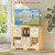 6 Cube Storage Organizer with 3 Fabric Drawers and Removable Shelves — Modular Cube Bookshelf for Bedroom, Living Room, or Home Office, Short Cube Bookcase for Toys, Decor,Natural Wood