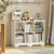 6 Cube Storage Organizer with 3 Fabric Drawers and Removable Shelves — Modular Cube Bookshelf for Bedroom, Living Room, or Home Office, Short Cube Bookcase for Toys, Decor,White