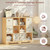 12 Cube Storage Organizer with 6 Fabric Drawers and Removable Shelves — Modular Cube Bookshelf for Bedroom, Living Room, or Home Office, Short Cube Bookcase for Toys, Decor,Natural Wood