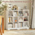12 Cube Storage Organizer with 6 Fabric Drawers and Removable Shelves — Modular Cube Bookshelf for Bedroom, Living Room, or Home Office, Short Cube Bookcase for Toys, Decor,White