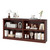 64" W Double Wide Open Shelf Bookcase, 2 Tiers 4 Storage Cube Book Case