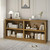 64" W Double Wide Open Shelf Bookcase, 2 Tiers 4 Storage Cube Book Case