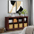 2 Tiers 8 Cube Storage Organizer Bookcase, 54 inch Width Wooden Book Shelf