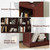 2 Tiers 8 Cube Storage Organizer Bookcase, 54 inch Width Wooden Book Shelf