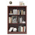 3 Tiers 6 Cube Storage Organizer Bookcase, 30 inch Width Wooden Book Shelf