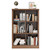 3 Tiers 6 Cube Storage Organizer Bookcase, 30 inch Width Wooden Book Shelf