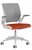 Humanscale Diffrient World - Ergonomic Mesh Office Chair in Red Fabric Seat