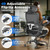 6PC, Ergonomic Office Chair, Home Computer Chair with 3D Adjustable Headrest and 4D Flip-Up Armrests, Adjustable Lumbar Support, Suitable for Office and Study, Black