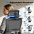 6PC, Ergonomic Office Chair, Home Computer Chair with 3D Adjustable Headrest and 4D Flip-Up Armrests, Adjustable Lumbar Support, Suitable for Office and Study, Black