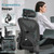 Ergonomic Office Chair, Mesh Fabric Home Office Chairswith Adjustable Lumbar Support, Headrest, 360° Swivel, and Flip-UpArmrests, Black