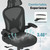 Ergonomic Office Chair Set of 10, with Adjustable Lumbar Support, Mesh Fabric Home Office Chair with Headrest, 360° Swivel and Flip-Up Armrests, Black