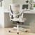Office Chair, Ergonomic Desk Chair with Adjustable Lumbar Support and Flip up Armrest, Breathable Mesh Computer Chair for Home Office, Khaki