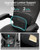 Office Chair, PU Leather Ergonomic Desk Chair with Adjustable Lumbar Support and Flip up Armrest, Breathable Mesh Computer Chair for Home Office, Black
