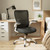 Office Chair, Ergonomic Desk Chair with Adjustable Lumbar Support and Flip up Armrest, Breathable Mesh Computer Chair for Home Office, White
