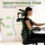 Office Chair Ergonomic Desk Chairs with Adjustable Lumbar Support& Headrest Hanger, High Back Breathable Mesh Chair with Wheels, Rolling Swivel Comfy Task Computer Chair for Home Work Gaming