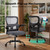 Office Chair Ergonomic Desk Chairs with Adjustable Lumbar Support& Headrest Hanger, High Back Breathable Mesh Chair with Wheels, Rolling Swivel Comfy Task Computer Chair for Home Work Gaming