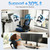 Office Chair Ergonomic Desk Chairs with Adjustable Lumbar Support& Headrest Hanger, High Back Breathable Mesh Chair with Wheels, Rolling Swivel Comfy Task Computer Chair for Home Work Gaming