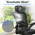 Desk Chairs with Wheels, Ergonomic Mesh Back Home Office Chair with Headrest, Adjustable Lumbar Support Swivel Rolling Computer Chairs with Flip Up Armrests for Conference Meeting Room, Black