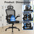 6PK, Desk Chairs with Wheels, Ergonomic Mesh Back Home Office Chair with Headrest, Adjustable Lumbar Support Swivel Rolling Computer Chairs with Flip Up Arms for Conference Meeting Room, Black
