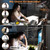 LED Desk Lamp with Clamp, 17" Stepless Dimming Light, Brown
