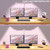 Architect Desk Lamp for Home Office, Pink Desk Lamp with Clamp for Working, 24W Bright Rotatable Led Table Light Stepless Dimming Tempering Wide Computer Light for Crafting Puzzle Hobby