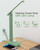LED Desk Lamp Power Strip with 4 USB 3 Outlets, Dorm Room Essentials, Green