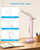 LED Desk Lamp, Power Strip with 4 USB 3 Outlets, Dorm Room Essentials, Pink