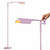 Leaf Pharmacy LED Reading Lamp, Dimmable Floor Lamp with Easy Rotation Over Chair or Desk for Living Rooms & Offices, Adjustable Standing Tall Lamp, for Sewing & Crafts - Matte Pink