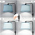 【Upgraded】 Dimmable Black Floor Lamp, 1000 Lumens LED Edison Bulb Included, Arc Black Floor Lamps for Living Room Modern Standing Lamp with Sky Blue Shade, Tall Lamps for Living Room Bedroom Office
