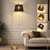 【Upgraded】 Dimmable Gold Floor Lamp, 1000 Lumens LED Edison Bulb Included, Arc Black Floor Lamps for Living Room Modern Standing Lamp with Black Grid Shade, Tall Lamps for Living Room Bedroom Office