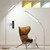 Dimmable LED Floor Lamp, Super Bright Reading Lamps Floor Standing lamp with Remote & Touch Control, Stepless Dimming & 2700K-6500K Color Temperature, for Living Room Bedroom Office, Silver