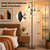Dimmable Floor Lamp,3x800LM LED Bulbs Included, Farmhouse Industrial Floor Lamp Standing Tree Lamp with Teardrop Cage Head Tall Lamp for Living Room Bedroom Office Dining Room - Black Gold Edge