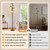Dimmable Floor Lamp,3x800LM LED Bulbs Included, Farmhouse Industrial Floor Lamp Standing Tree Lamp with Teardrop Cage Head Tall Lamp for Living Room Bedroom Office Dining Room - Black Gold Edge