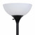 Sky Dome Dimmable LED Floor Lamp, Torchiere Floor Lamp for Living Room, Bedroom, & Office – Tall Torch Standing Lamp for Reading, Modern Home Decor – Jet Black
