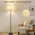 Floor Lamps for Living Room & Bedroom, 60" Modern Tall Standing Lamp, 3CCT