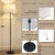 Floor Lamps for Living Room & Bedroom, 60" Modern Tall Standing Lamp, 3CCT