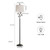 63" Rustic Unique Bird Leaf Floor Lamp for Living Room