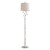 63" Vintage White Bird and Leaf Floor Lamp for Living Room