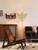 Gold Crystal Floor Lamp, Tall Vintage Standing Living Room Lamp
