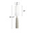 66 1/2" Tall Faux Wood Organic Modern Floor Lamp