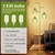 3 Light Flower Floor Lamps for Living Room,Modern Tree Floor Lamp with Foot Switch,Gold Floor Lamp with Glass Shade Vintage,Retro Standing Lamp Includes 3 Bulbs,Boho Tall Lamp for Bedroom Deco