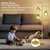 3 Light Flower Floor Lamps for Living Room,Modern Tree Floor Lamp with Foot Switch,Gold Floor Lamp with Glass Shade Vintage,Retro Standing Lamp Includes 3 Bulbs,Boho Tall Lamp for Bedroom Deco