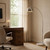 Arquer 68.1" Arc Floor Lamp for Living Rooms, Home Offices, Dining Rooms, Bedrooms with Faux White Marble Base and Nickel Bell Shade