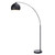Arquer 66.93" Arc Floor Lamp for Living Rooms, Home Offices, Dining Rooms, Bedrooms with Faux Black Marble Base and Black Bell Shade